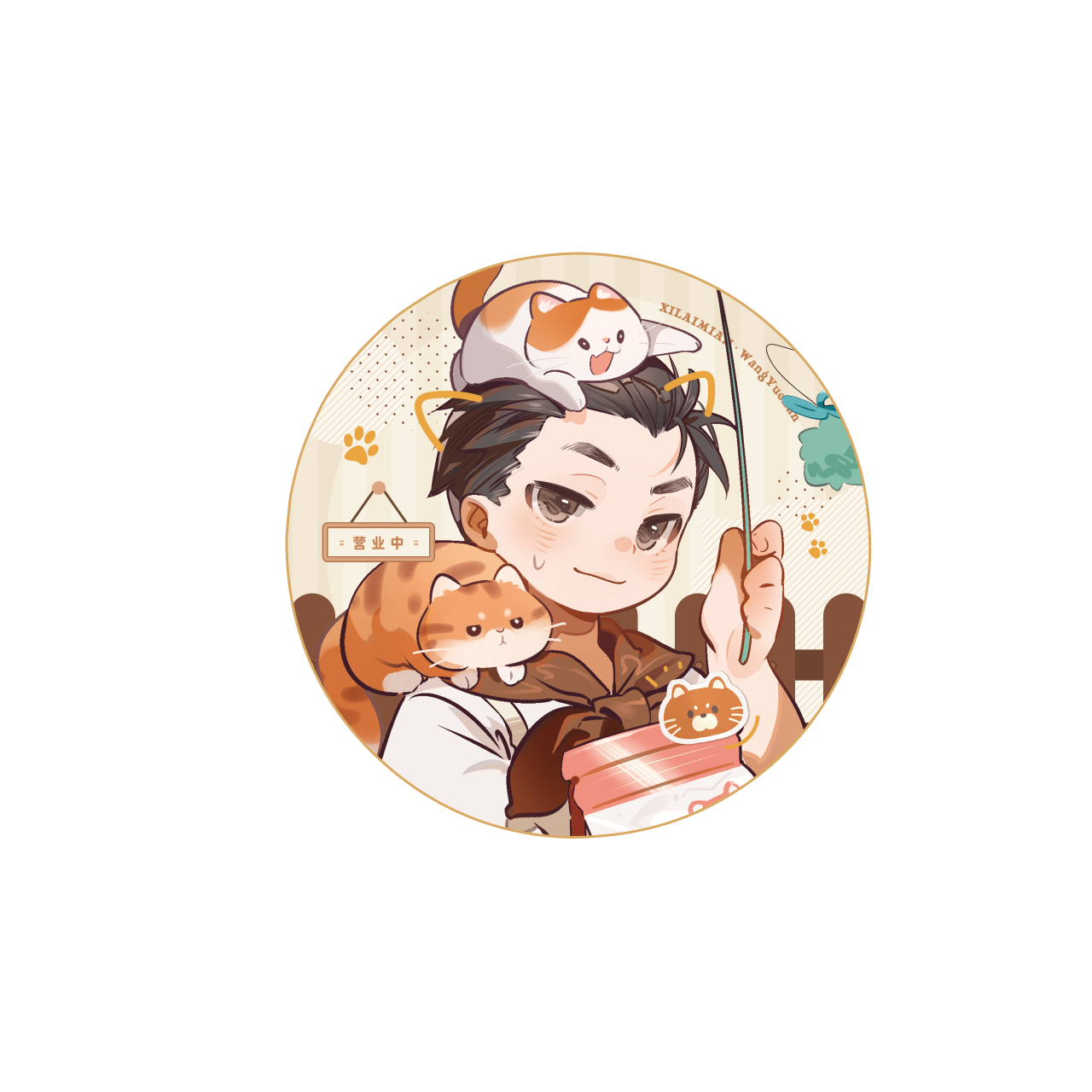 (Goods - Badge) The Lost Tomb (Daomu Biji) 2026 Fes Xilaimian Series Button Badge Wang Yueban