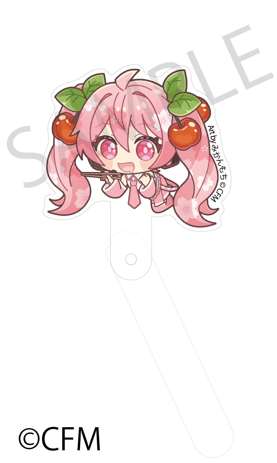 (Goods - Acrylic Stand) Sakura Miku × Hirohako Acrylic Prop and Stand Hakodate 2025 Sakura Miku - Art by Mikanmochi