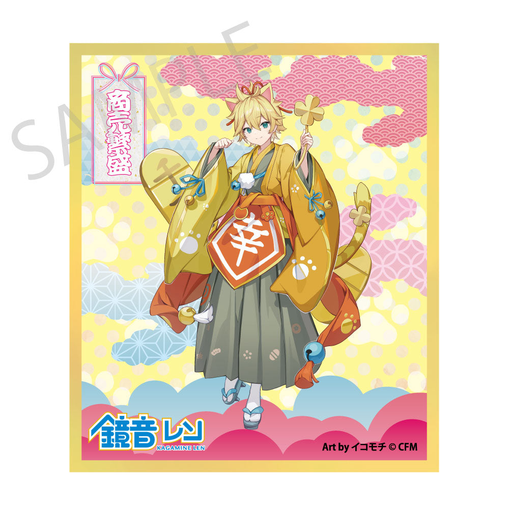 (Goods - Art Board) Hatsune Miku x Lucky Cat x Midsummer Kumagaya Acrylic Art Board Kagamine Len Art by Icomochi