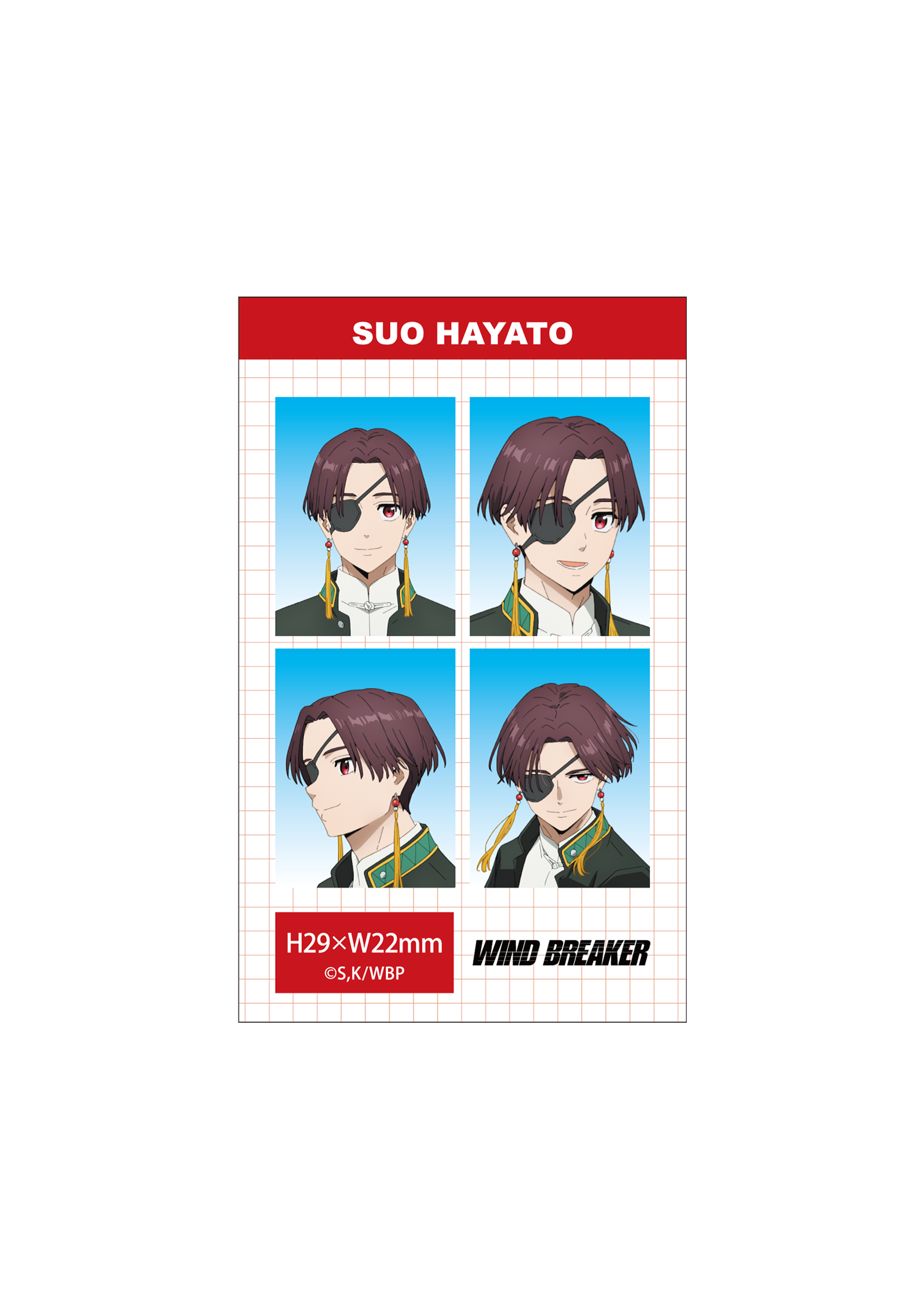 (Goods - Bromide) WIND BREAKER Season 2 ID Card Photo Style Bromide Set (Hayato Suo)