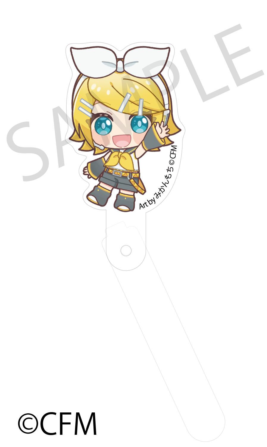 (Goods - Acrylic Stand) Sakura Miku × Hirohako Acrylic Prop and Stand Hakodate 2025 Kagamine Rin - Art by Mikanmochi