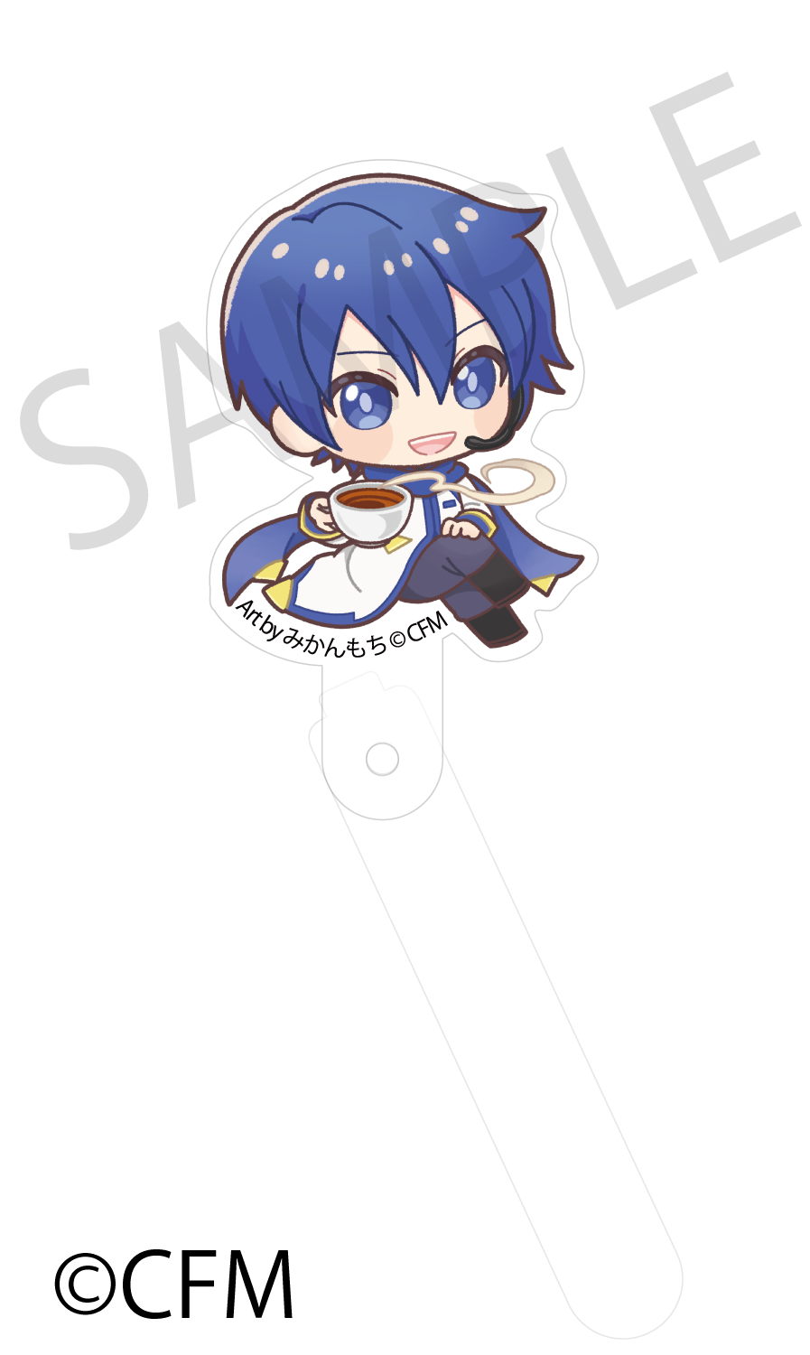 (Goods - Acrylic Stand) Sakura Miku × Hirohako Acrylic Prop and Stand Hakodate 2025 KAITO - Art by Mikanmochi