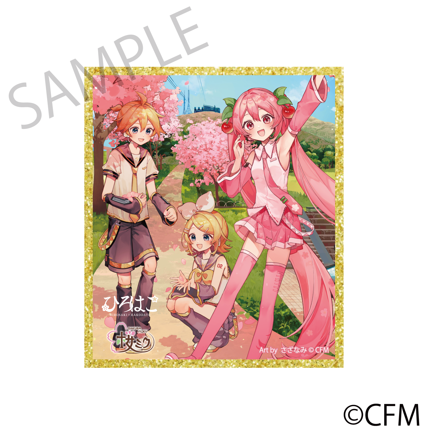 (Goods - Art Board) Sakura Miku × Hirohako Acrylic Art Board Hakodate 2025 - Art by Sazanami