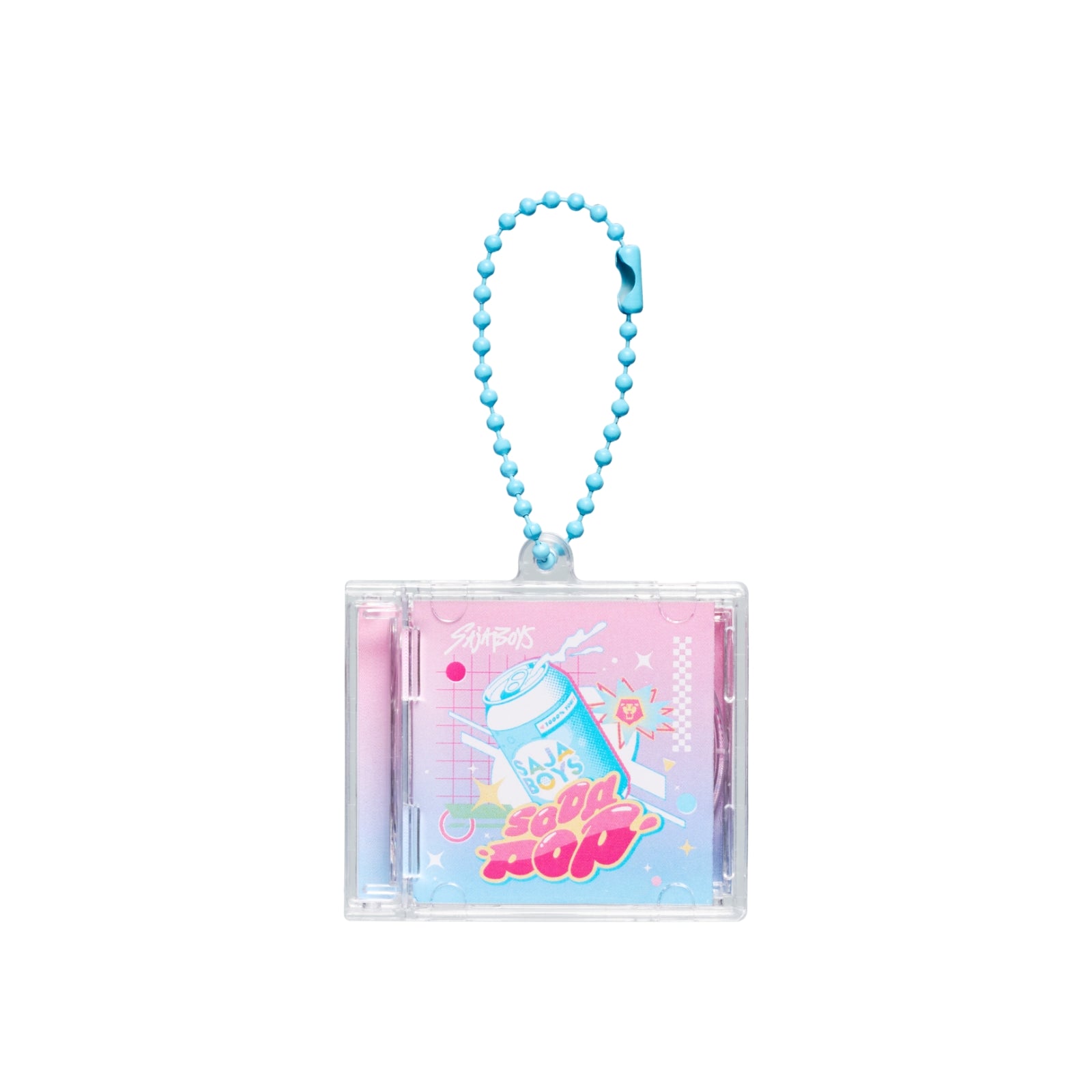(Goods - Keychain) KPop Demon Hunters Mini CD Keychain - Soda Pop