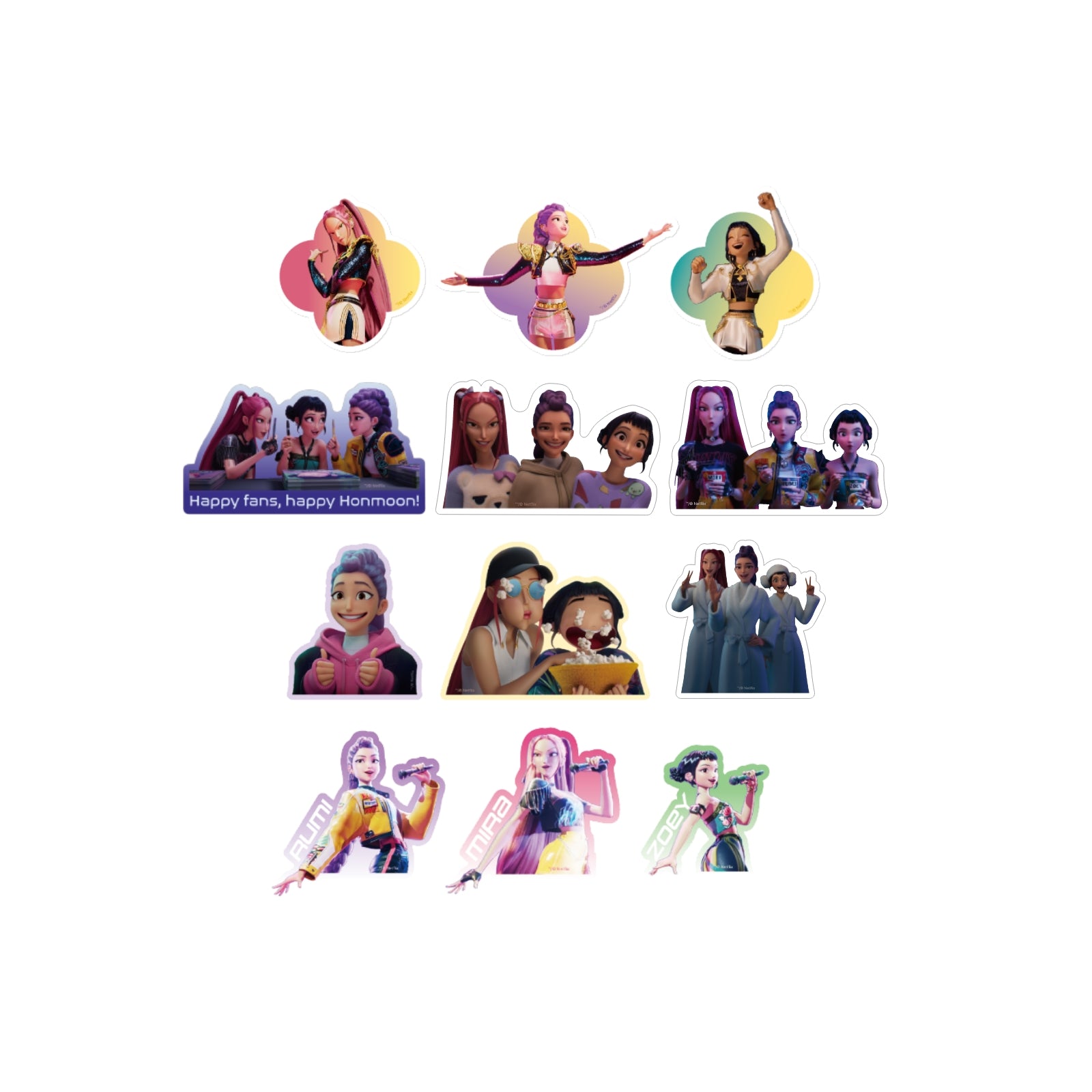 (Goods - Sticker) KPop Demon Hunters Sticker Pack