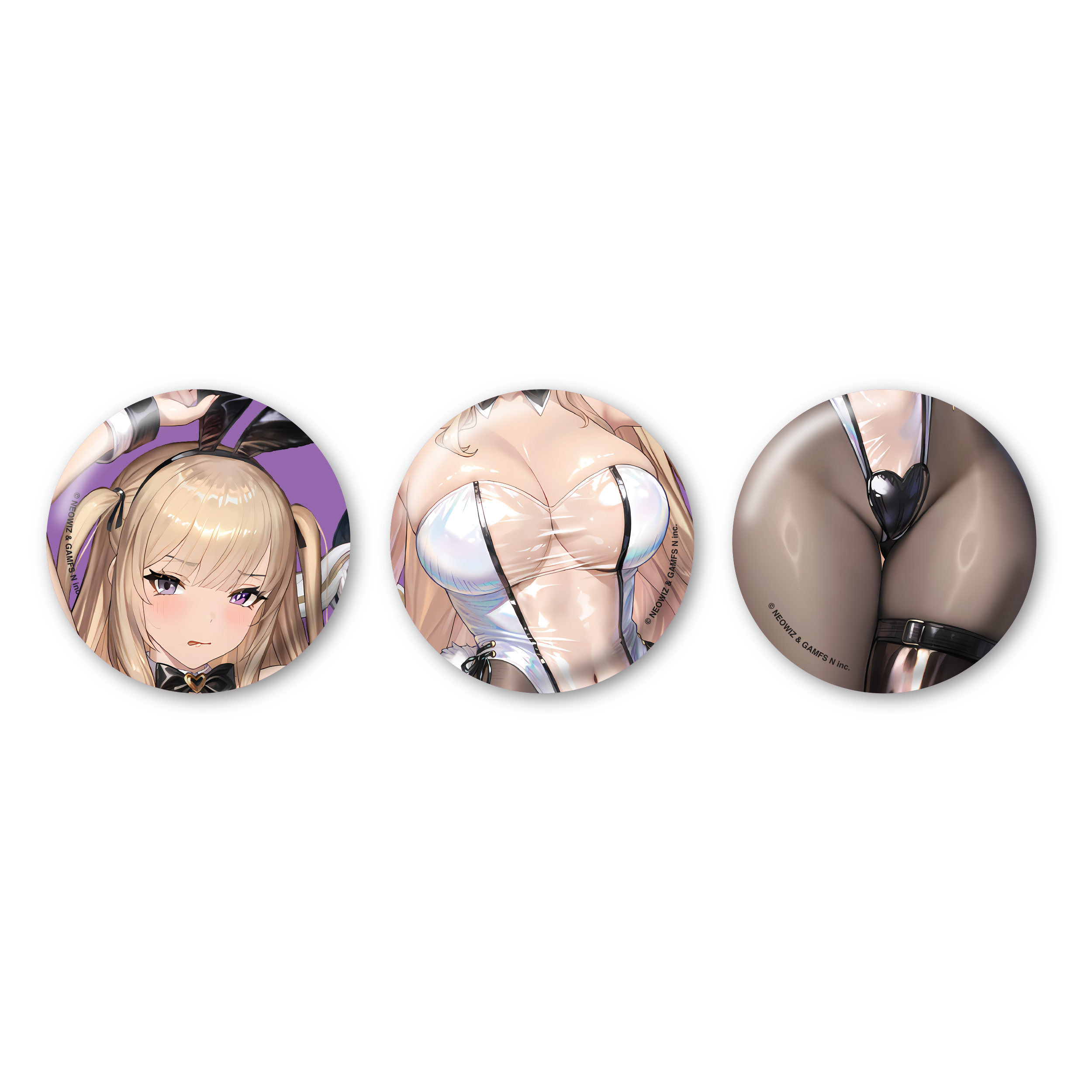 (Goods - Badge) BROWNDUST2 Pin Badge Set Eleaneer: Shadow Bunny