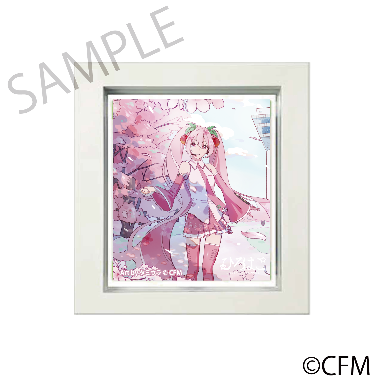 (Goods - Magnet) Sakura Miku × Hirohako Frame Magnet Hakodate 2025 - Art by Tamiura