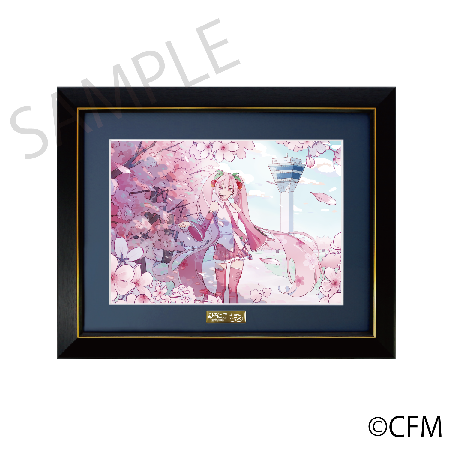 (Goods - Art Board)Sakura Miku × Hirohako Chara-Fine Graphic Hakodate 2025 - Art by Tamiura