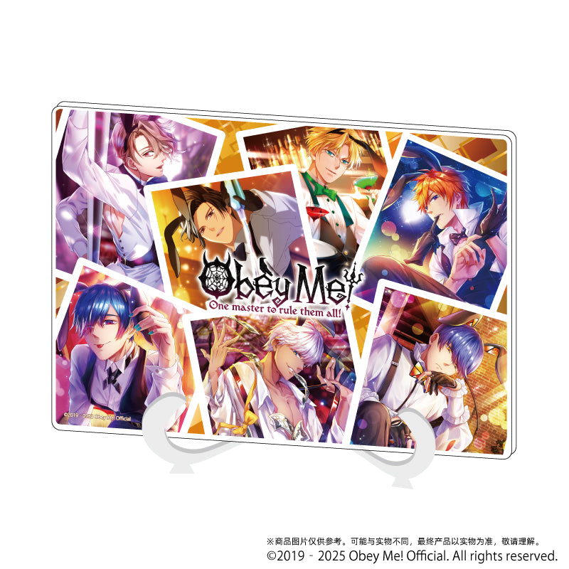 (Goods - Board) Obey Me! Acrylic Art Board (A5 Size) 02 Collage Design (Official Art)