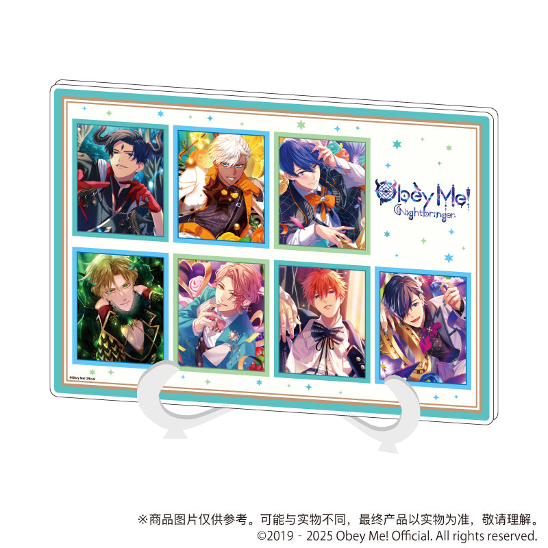 (Goods - Board) Obey Me! Nightbringer Acrylic Art Board (A5 Size) 04 Ensemble Design (Official Art)