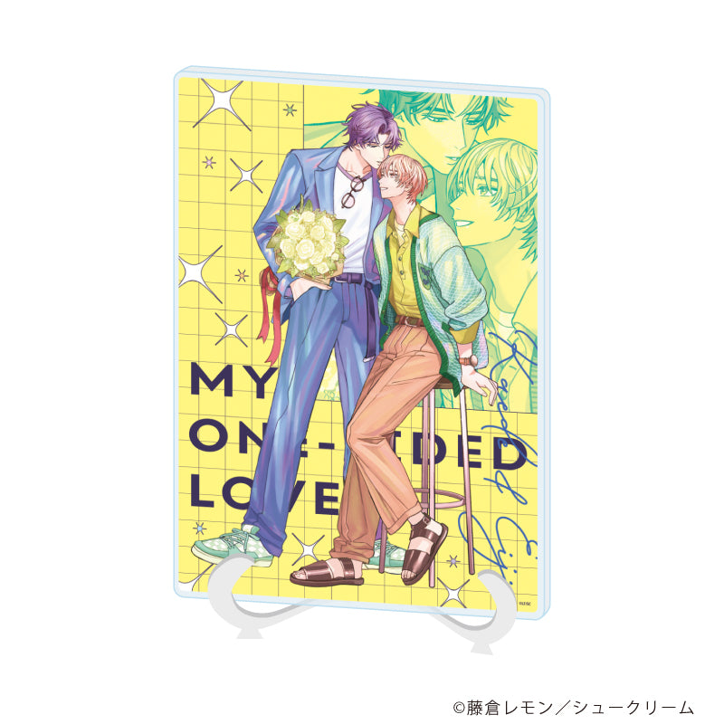 (Goods - Ornament) My One-Sided Love (Shuraba no One Side Love) Acrylic Art Board (A5-size) 01 Mishima & Honami (feat. Exclusive Art)