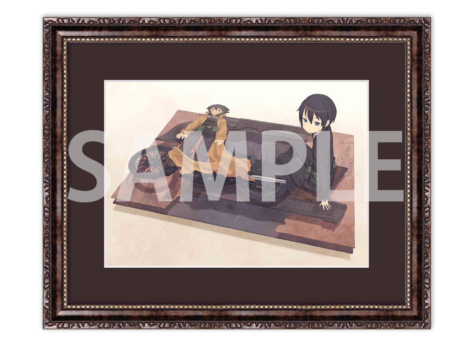 (Goods - Fine Graph) Kino's Journey -the Beautiful World- 25th Anniversary A5 Size Chara Fine Graph - D - From the noir Artbook