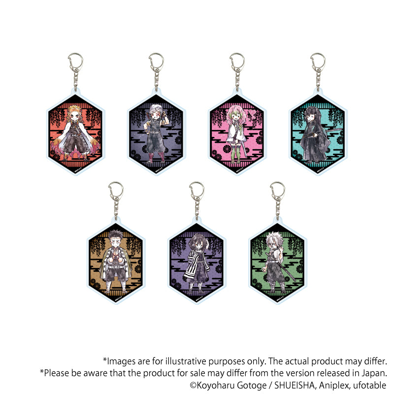 (1BOX=7)(Goods - Keychain) Demon Slayer: Kimetsu no Yaiba Acrylic Keychain 02 (GraffArt)