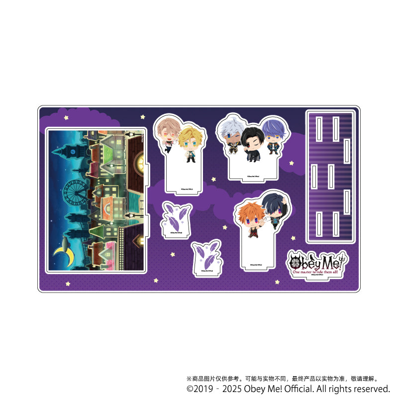 (Goods - Ornament) Premium Acrylic Diorama Plate Obey Me! 01 / Ensemble Design (Art)