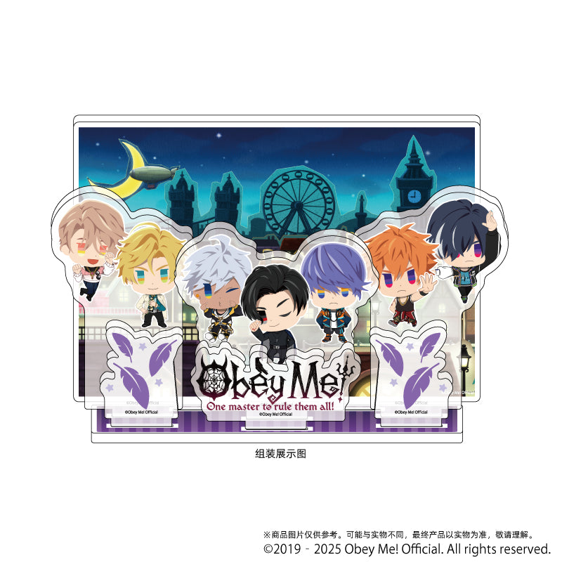 (Goods - Ornament) Premium Acrylic Diorama Plate Obey Me! 01 / Ensemble Design (Art)
