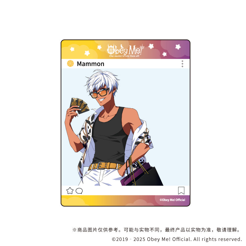 (1BOX=7)(Goods - Card) Obey Me! Acrylic Card 01 Summer Outfit ver. (feat. Exclusive Art)