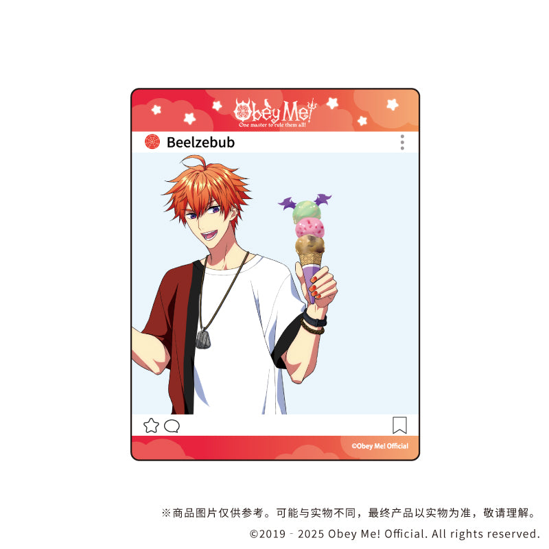 (1BOX=7)(Goods - Card) Obey Me! Acrylic Card 01 Summer Outfit ver. (feat. Exclusive Art)