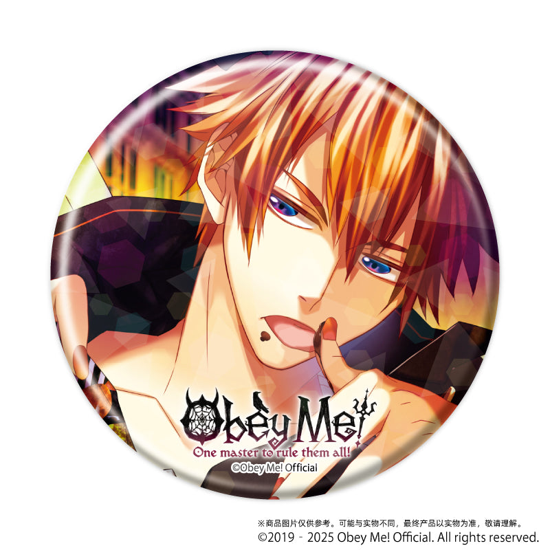 (1BOX=7)(Goods - Badge) Holographic Button Badge (65mm) Obey Me! 02 / Complete BOX (7 Types Total)(Art)
