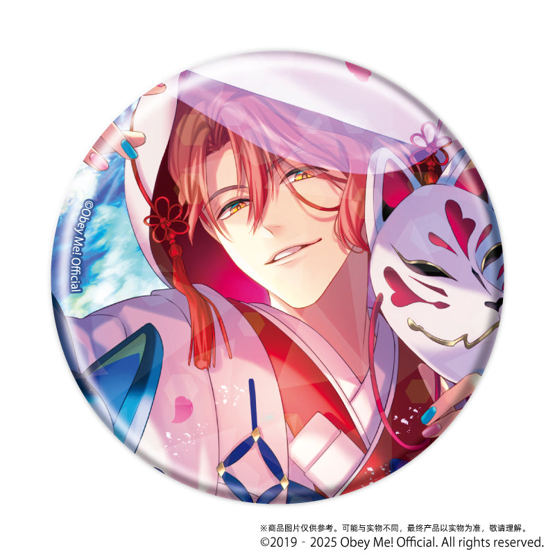 (1BOX=7)(Goods - Badge) Holographic Button Badge (65mm) Obey Me! 03 / Complete BOX (7 Types Total)