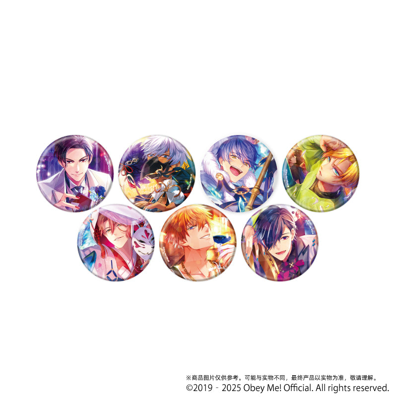 (1BOX=7)(Goods - Badge) Holographic Button Badge (65mm) Obey Me! 03 / Complete BOX (7 Types Total)