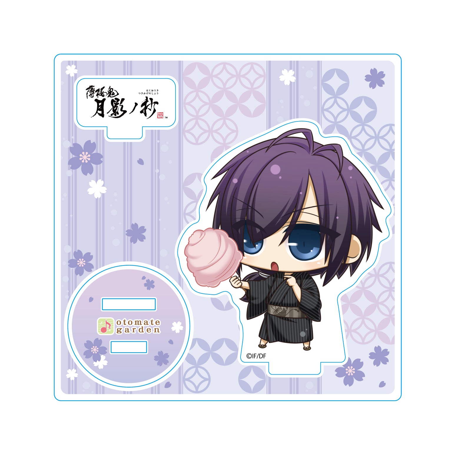 (Goods - Acrylic Stand) Otomate Garden Hakuoki Shinkai Chibi Acrylic Stand 2024_256 Hakuoki Shinkai Tsukikage no Sho / Ginsei no Sho Hajime Saito