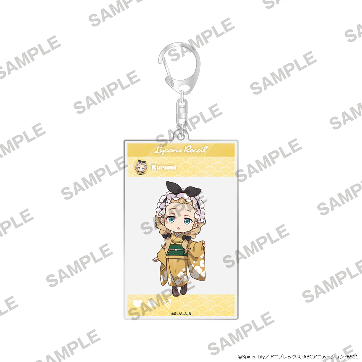 (Goods - Keychain) Lycoris Recoil TV Anime Series Acrylic Keychain in Social Media Style Japanese-Modern Style Ver. - Kurumi