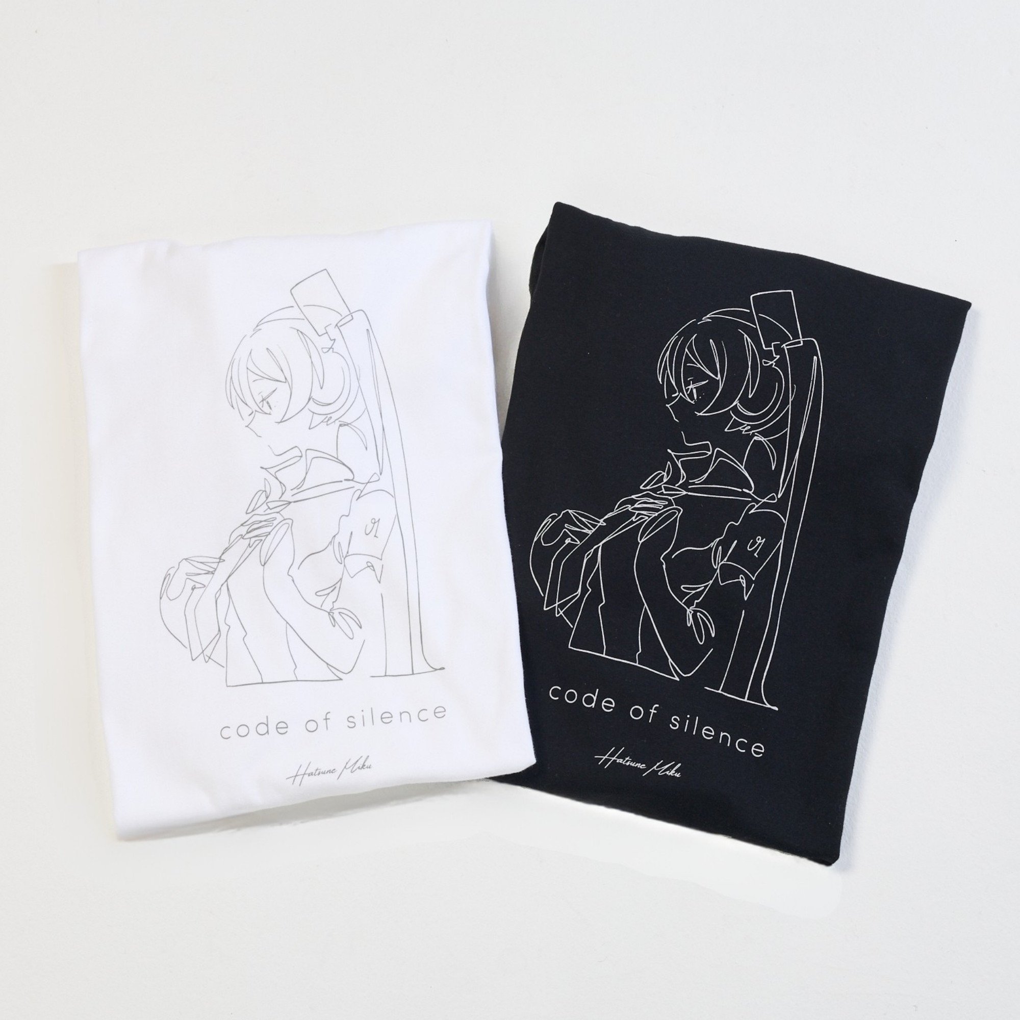 (Goods - Shirt) Hatsune Miku T-Shirt "code of silence"