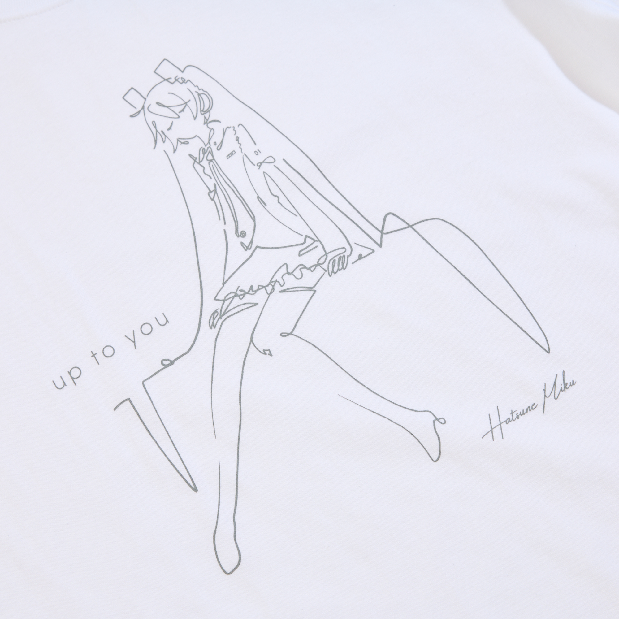 (Goods - Shirt) Hatsune Miku Long Sleeve T-Shirt "up to you"