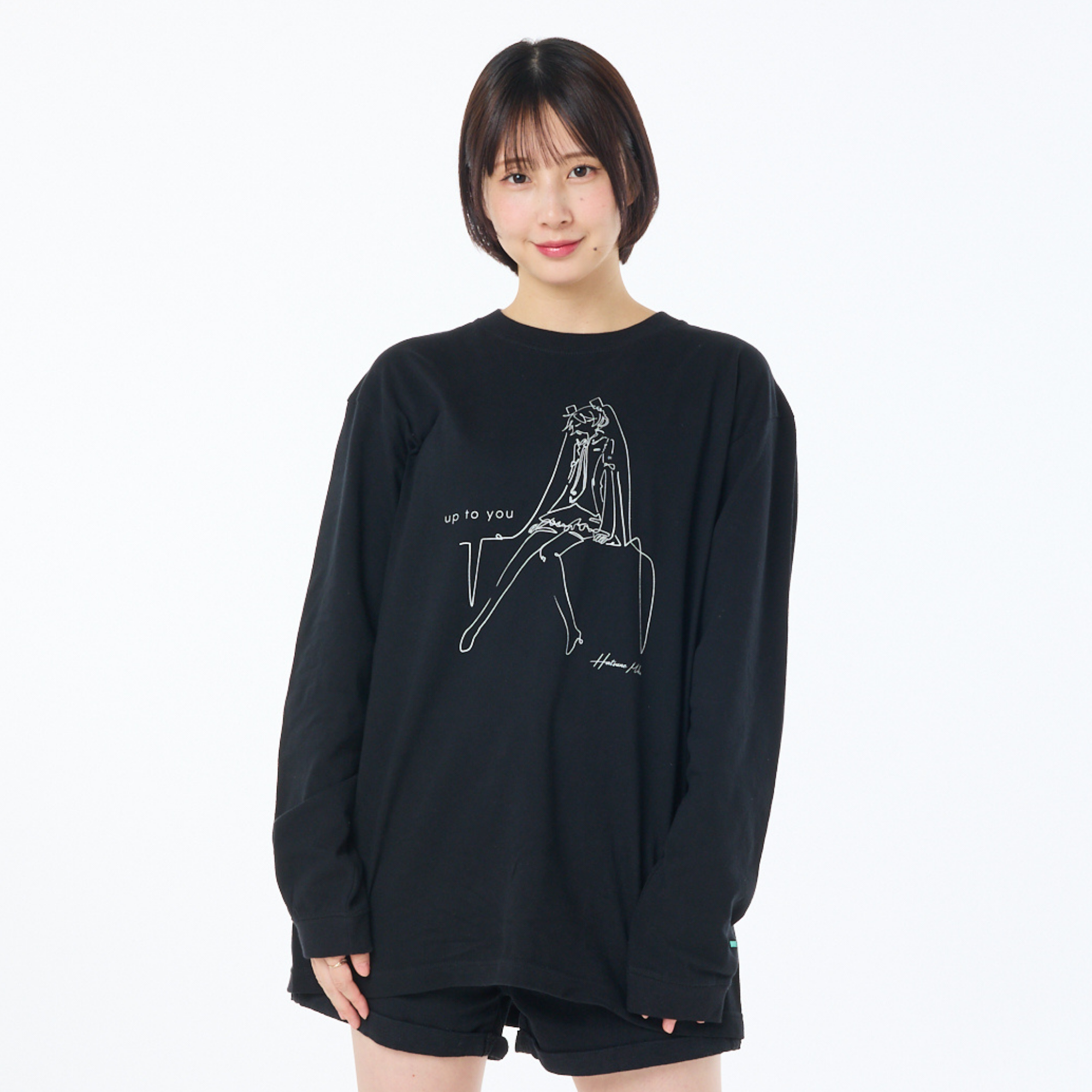 (Goods - Shirt) Hatsune Miku Long Sleeve T-Shirt "up to you"