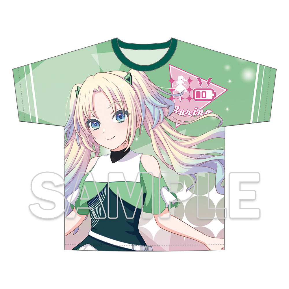 (Goods - Shirt) Love Live! Hasunosora Jogakuin School Idol Club Full Graphic T-shirt Ver. Emerald Dance - Rurino Osawa