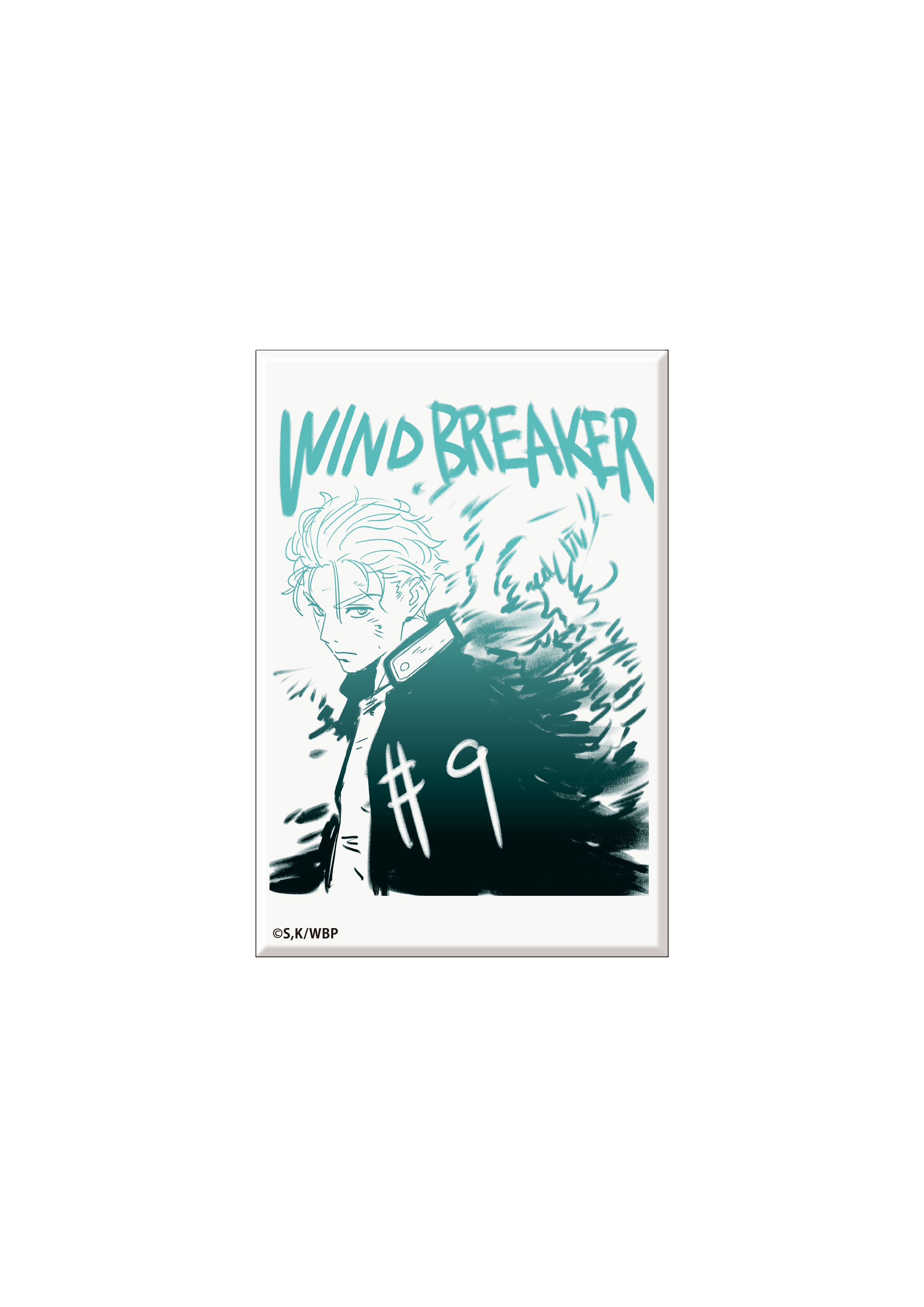 (Goods - Magnet) WIND BREAKER Dubbing Script Art Square Magnet (Hajime Umemiya)