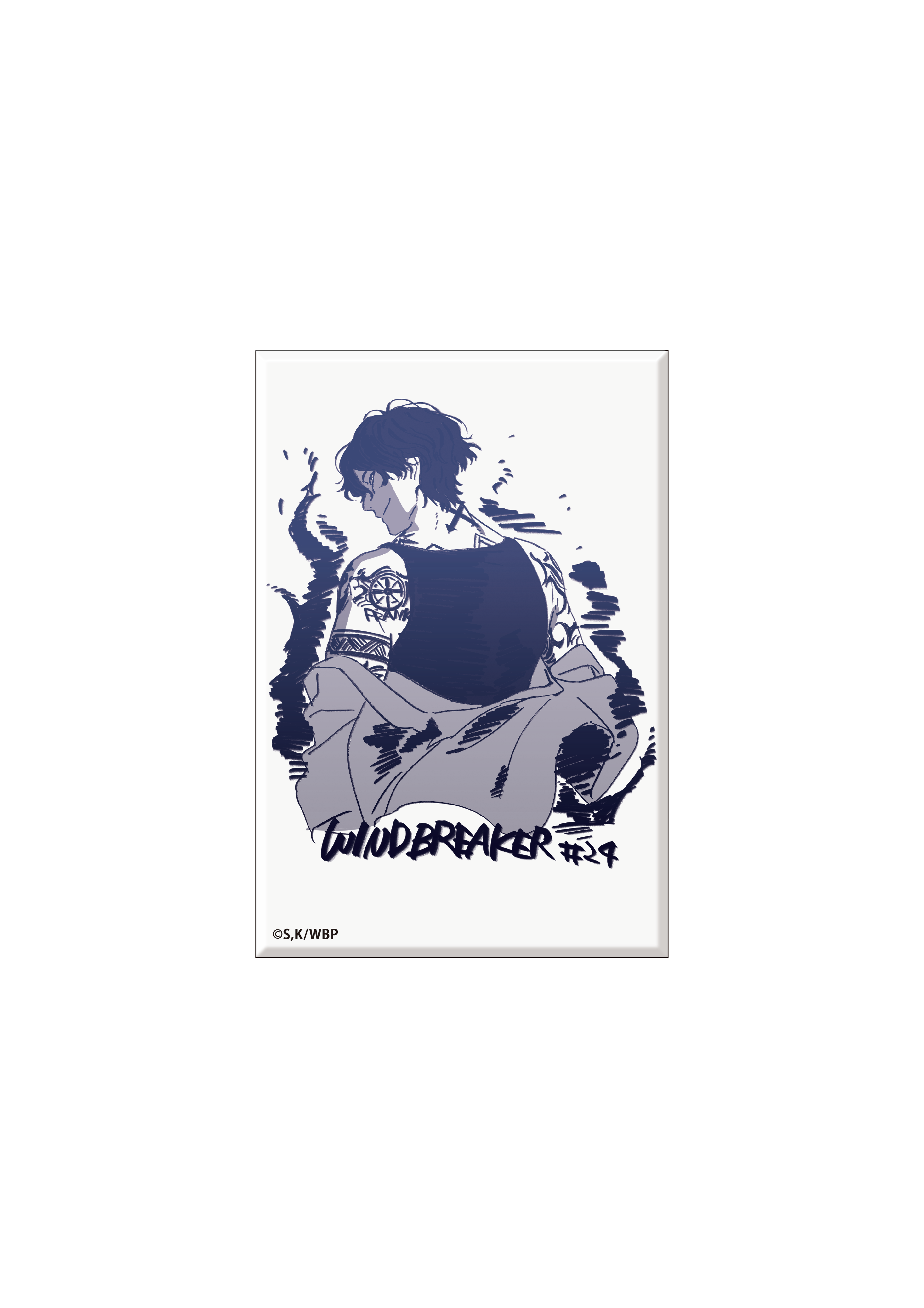 (Goods - Magnet) WIND BREAKER Dubbing Script Art Square Magnet (Yamato Endo)