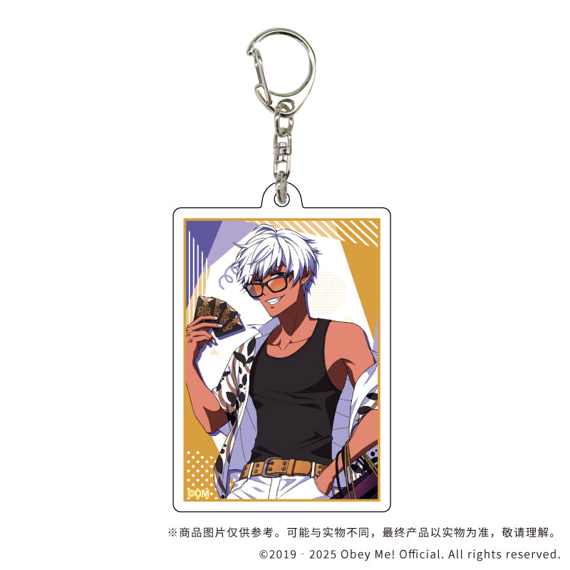 (1BOX=7)(Goods - Key Chain) Acrylic Key Chain Obey Me! 09 / Summer Outfit ver. Complete BOX (7 Types Total)(Exclusive Art)
