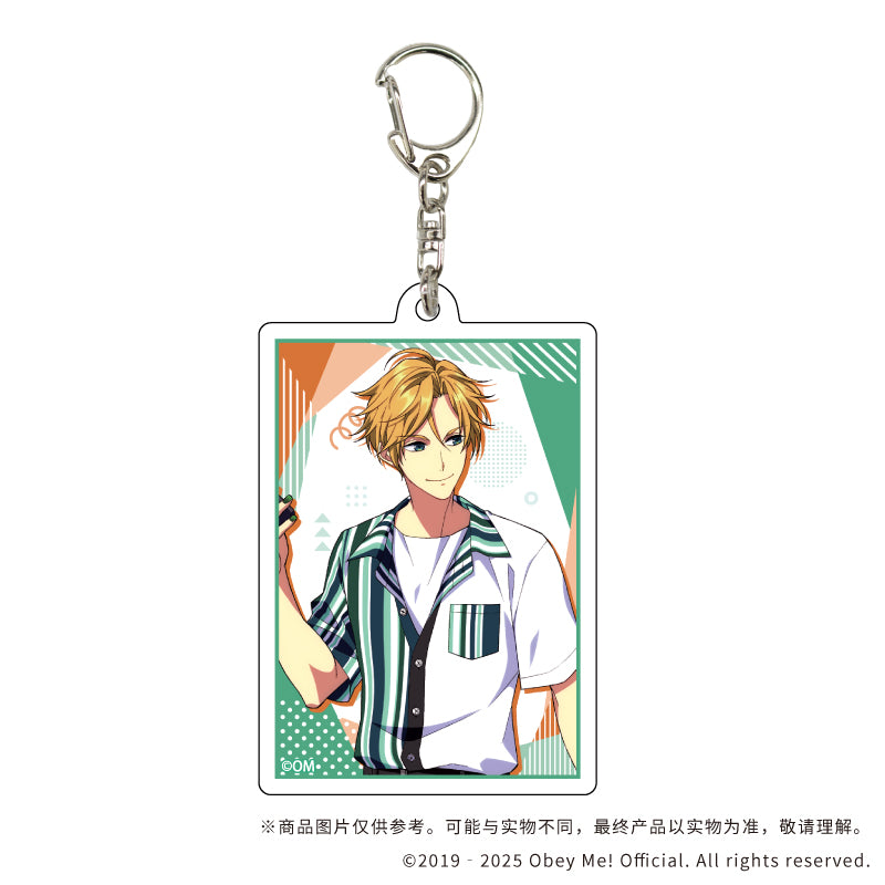 (1BOX=7)(Goods - Key Chain) Acrylic Key Chain Obey Me! 09 / Summer Outfit ver. Complete BOX (7 Types Total)(Exclusive Art)