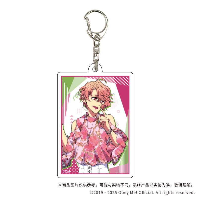 (1BOX=7)(Goods - Key Chain) Acrylic Key Chain Obey Me! 09 / Summer Outfit ver. Complete BOX (7 Types Total)(Exclusive Art)