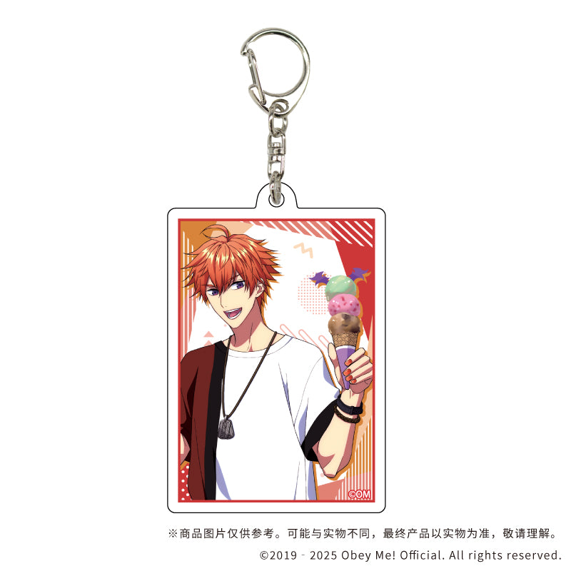 (1BOX=7)(Goods - Key Chain) Acrylic Key Chain Obey Me! 09 / Summer Outfit ver. Complete BOX (7 Types Total)(Exclusive Art)