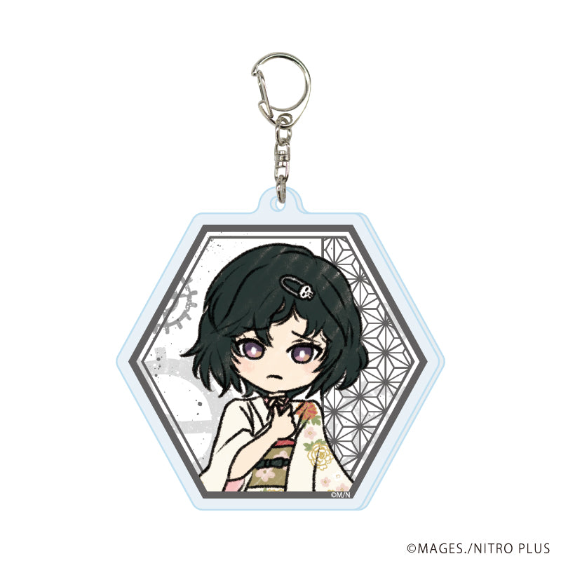 (1BOX=8)(Goods - Keychain) STEINS;GATE Acrylic Keychain 01 Kimono ver. (GraffArt)