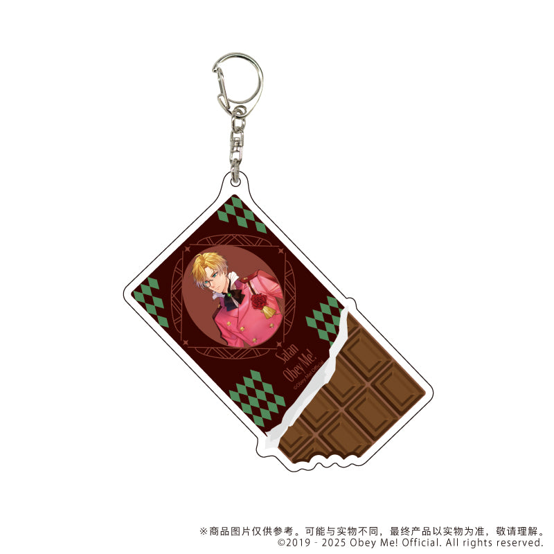 (Goods - Key Chain) Obey Me! Big Acrylic Key Chain 04 - Satan Valentine Ver. (feat. Exclusive Art)