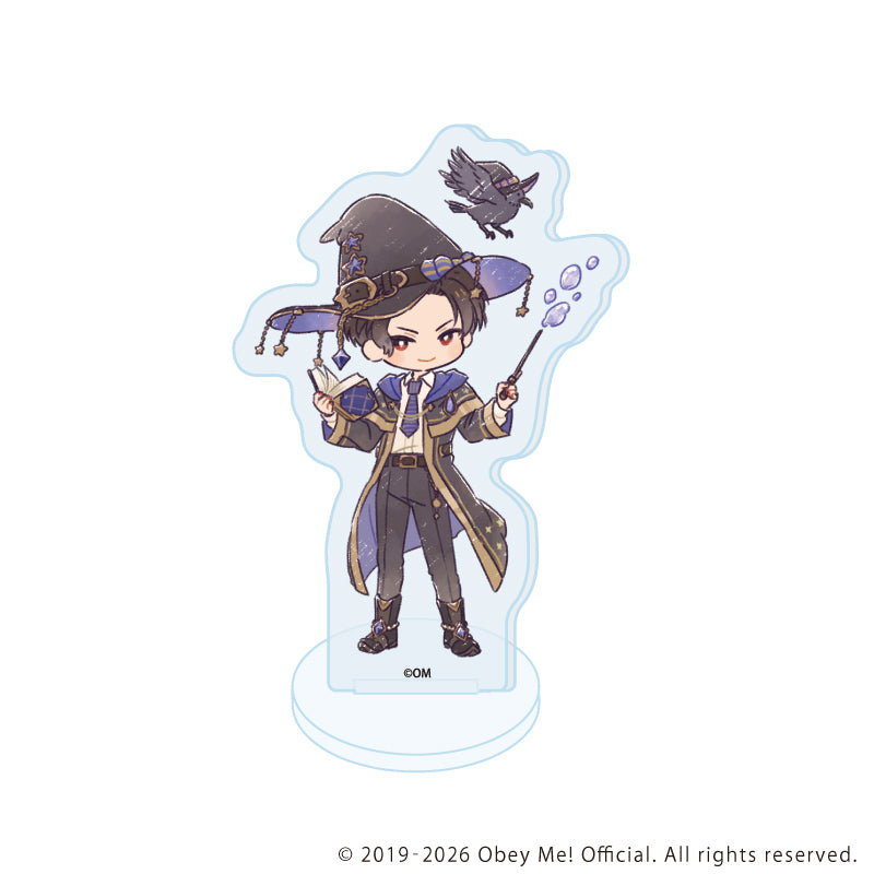 (1BOX=7)(Goods - Acrylic Stand ) Obey Me! Nightbringer Acrylic Petit Stand 24 Wizard Ver. (Retro Art)