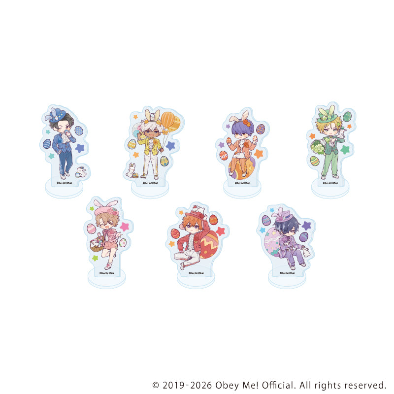 (1BOX=7)(Goods - Acrylic Stand) Acrylic Petit Stand Obey Me! Nightbringer 22/Easter ver. (Retro Art)