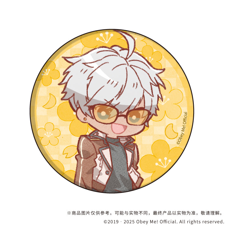 (1BOX=7)(Goods - Badge) Button Badge Obey Me! 07 (7 Types Total)(Retro Art)