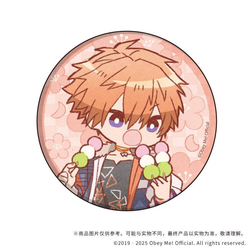 (1BOX=7)(Goods - Badge) Button Badge Obey Me! 07 (7 Types Total)(Retro Art)