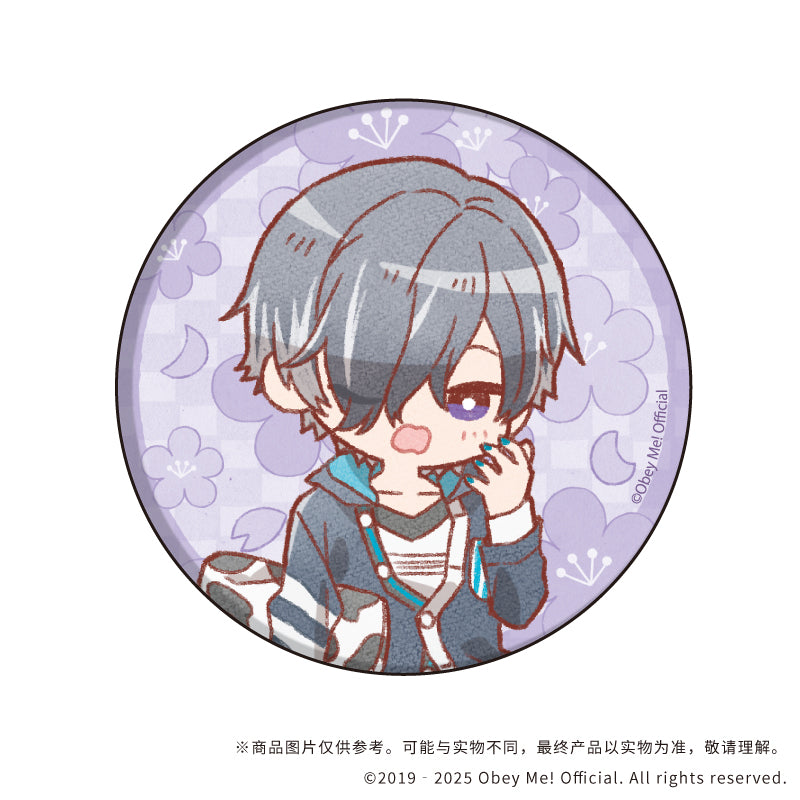 (1BOX=7)(Goods - Badge) Button Badge Obey Me! 07 (7 Types Total)(Retro Art)