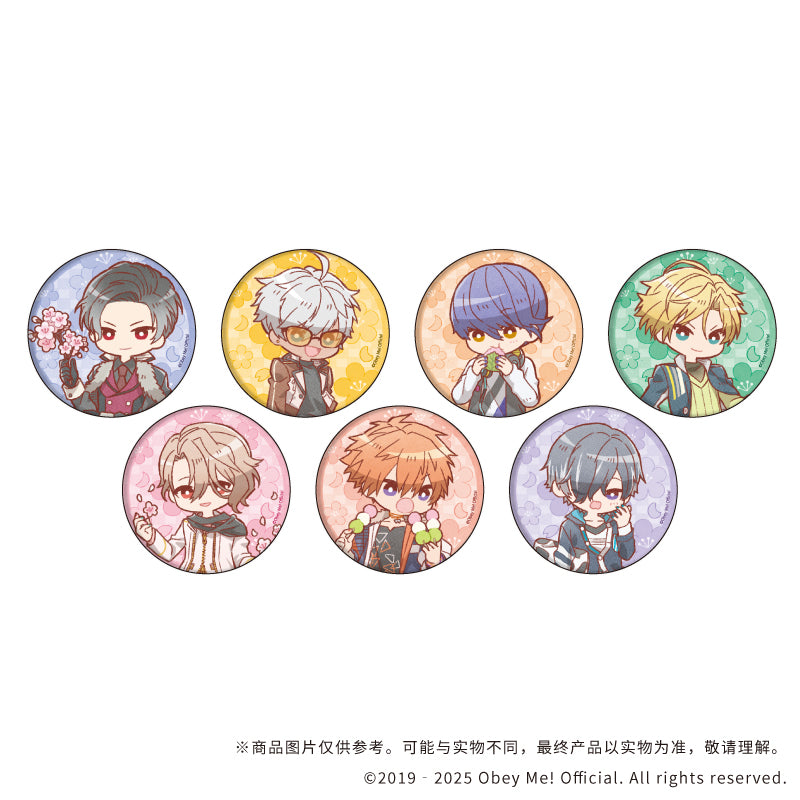 (1BOX=7)(Goods - Badge) Button Badge Obey Me! 07 (7 Types Total)(Retro Art)