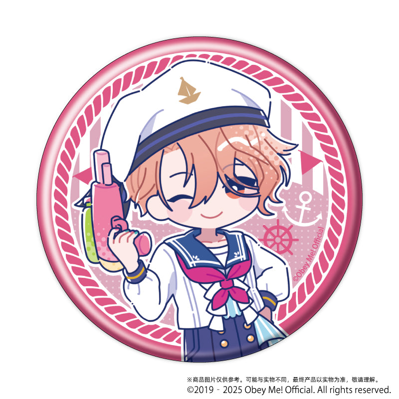 (1BOX=7)(Goods - Badge) Obey Me! Button Badge 12 - Marine Sailor Ver. (Candy Art)