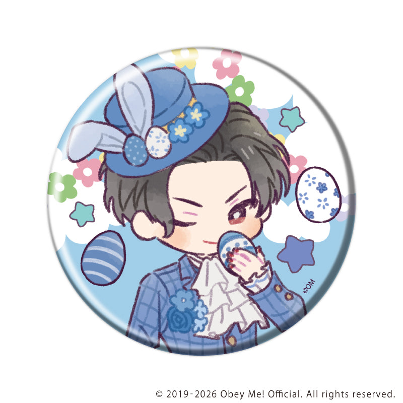 (1BOX=7)(Goods - Badge) Obey Me! Nightbringer Button Badge 47/Easter ver. (Retro Art)