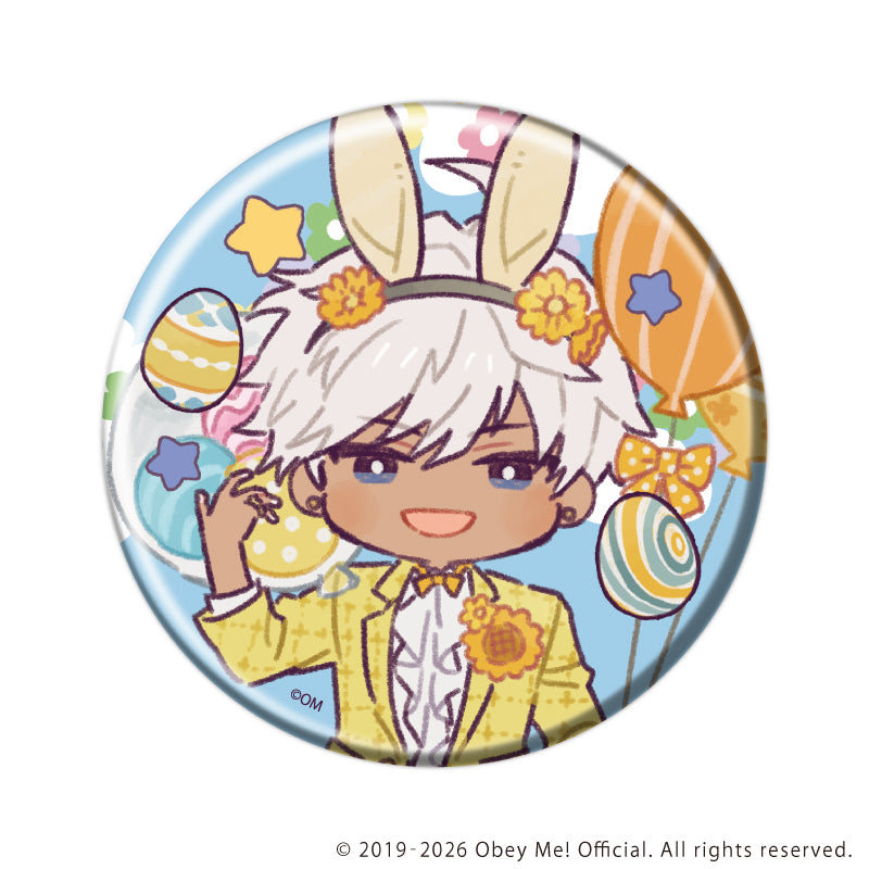 (1BOX=7)(Goods - Badge) Obey Me! Nightbringer Button Badge 47/Easter ver. (Retro Art)