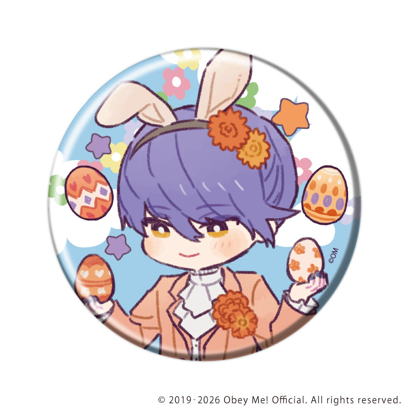 (1BOX=7)(Goods - Badge) Obey Me! Nightbringer Button Badge 47/Easter ver. (Retro Art)