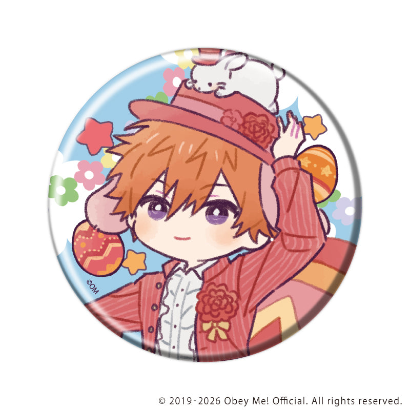 (1BOX=7)(Goods - Badge) Obey Me! Nightbringer Button Badge 47/Easter ver. (Retro Art)