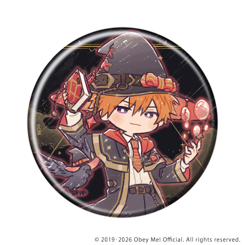 (1BOX=7)(Goods - Badge) Obey Me! Nightbringer Badge 51 Wizard Ver. (Retro Art)